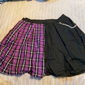 Purple and Black skirt